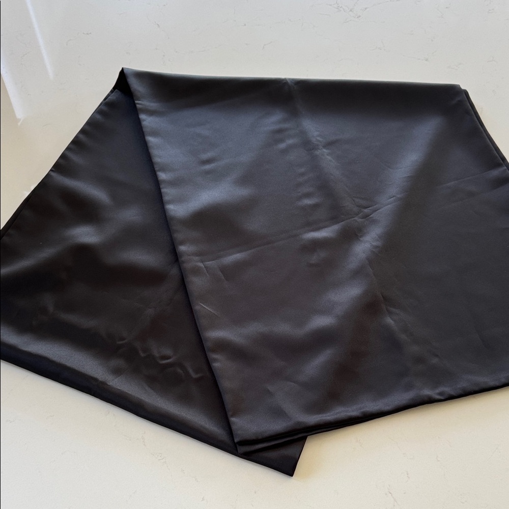 ABS Allen Swartz Black Satin Wrap/Shall NWOT